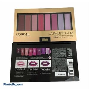 L’Oreal 8 color lip palette PLUM 02 Sealed. NEW